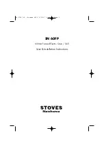 STOVES Newhome SN 60FP User & Installation Instructions Manual preview