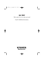 STOVES Newhome SN 70FP User & Installation Instructions Manual preview