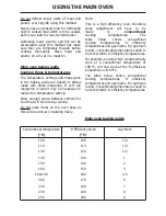 Preview for 12 page of STOVES SEB900MFSe Users Manual & Installation Handbook