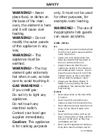 Preview for 6 page of STOVES SFG60DOP Users Manual & Installation Handbook