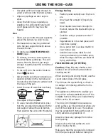 Preview for 10 page of STOVES SFG60DOP Users Manual & Installation Handbook