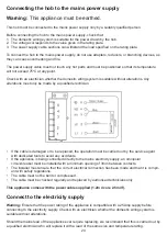 Preview for 24 page of STOVES SIH60SSTC User Manual