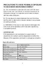 Preview for 2 page of STOVES ST BIMWG6025 STA User Manual