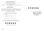 STOVES ST SXS909 Sta User Manual предпросмотр