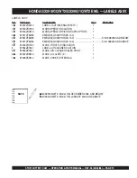 Предварительный просмотр 73 страницы Stow CD605E16 Operation And Parts Manual