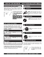 Предварительный просмотр 5 страницы Stow CX22DUO Operation And Parts Manual