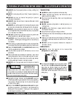 Предварительный просмотр 11 страницы Stow MS-63 Operation And Parts Manual