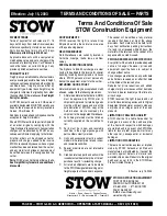 Preview for 92 page of Stow MS-93 Operation And Parts Manual