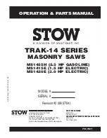 Stow MS1415E Operations & Parts Manual предпросмотр