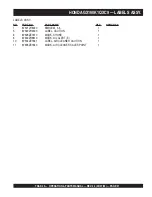 Preview for 91 page of Stow MS1415E Operations & Parts Manual