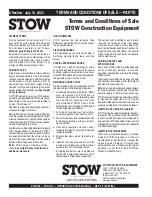 Preview for 92 page of Stow MS1415E Operations & Parts Manual