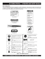 Предварительный просмотр 12 страницы Stow SCT36 Series Parts And Operation Manual