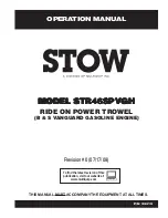 Preview for 1 page of Stow STR46SPVGH Operation Manual