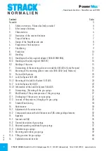 Preview for 2 page of Strack PowerMax SN5650-PMO-0065 Operating Instructions Manual