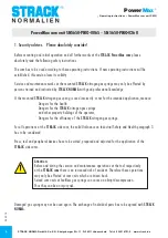 Preview for 4 page of Strack PowerMax SN5650-PMO-0065 Operating Instructions Manual