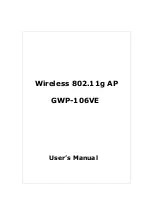 STRAIGHT CORE GWP-106VE User Manual preview