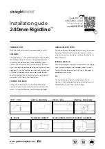 Предварительный просмотр 2 страницы straightcurve 240mm Rigidline Installation Manual