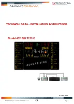 Предварительный просмотр 1 страницы Stramatel 452 MB 7120-2 Installation Instructions Manual