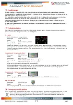 Предварительный просмотр 2 страницы Stramatel Multisport Compact 452 MS 3000 Technical Data - Installation Instructions