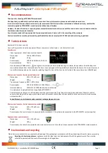 Предварительный просмотр 7 страницы Stramatel Multisport Compact 452 MS 3000 Technical Data - Installation Instructions