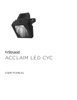 Strand ACCLAIM LED CYC User Manual предпросмотр