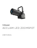 Strand Acclaim LED Series User Manual предпросмотр