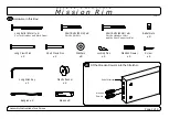 Preview for 2 page of Strata Furniture Mission Rim Manual