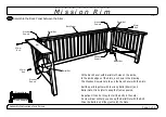 Preview for 3 page of Strata Furniture Mission Rim Manual