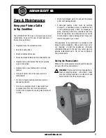 Preview for 11 page of Strata ADVANCECUT 65 Operating Instructions Manual