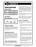 Preview for 12 page of Strata ADVANCECUT 65 Operating Instructions Manual