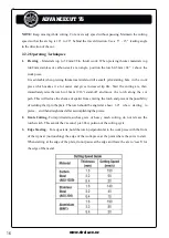 Preview for 16 page of Strata ADVANCECUT 75 Operating Instructions Manual