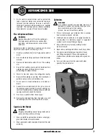 Preview for 21 page of Strata ADVANCEMIG 200 Operating Instructions Manual