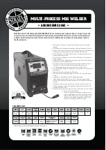 Preview for 5 page of Strata ADVANCEMIG 255C Operating Instructions Manual