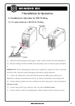 Preview for 13 page of Strata ADVANCEMIG 255C Operating Instructions Manual