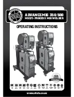 Strata ADVANCEMIG 350 Operating Instructions Manual preview