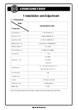 Preview for 7 page of Strata ADVANCEMULTI205P Operating Instructions Manual