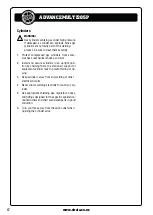 Preview for 67 page of Strata ADVANCEMULTI205P Operating Instructions Manual