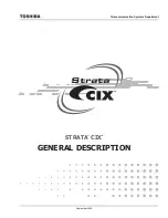 Предварительный просмотр 1 страницы Strata CIX100 General Description Manual