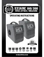 Preview for 1 page of Strata EZIARC 160 Operating Instructions Manual