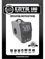 Предварительный просмотр 1 страницы Strata EZITIG 180 Operating Instructions Manual