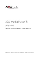 Stratacache X2O Media Player-R Setup Manual preview