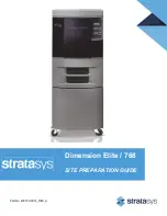 Preview for 1 page of Stratasys Dimension 768/Elite Site Preparation Manual