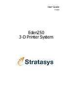 Предварительный просмотр 1 страницы Stratasys Eden250 User Manual