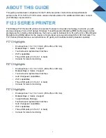 Preview for 7 page of Stratasys F170 Operation And Maintenance Manual