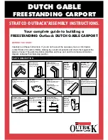 Предварительный просмотр 1 страницы Stratco DUTCH GABLE Assembly Instructions Manual