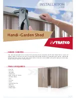 Stratco Handi-Garden Shed Installation Manual предпросмотр