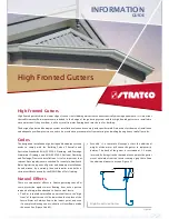 Предварительный просмотр 1 страницы Stratco High Fronted Gutters Information Manual