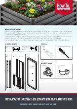 Stratco Metal Elevated Garden Bed Installation Manual preview