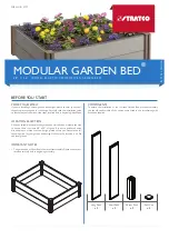 Preview for 1 page of Stratco MODULAR GARDEN BED LG-34498 Install Manual