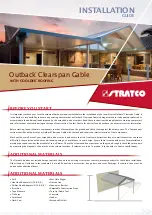 Stratco Outback Clearspan Gable Installation Manual предпросмотр